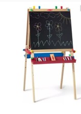 Melissa  Doug - 2001 Deluxe Wooden Standing Art Easel As Seen In Baby Einstein
