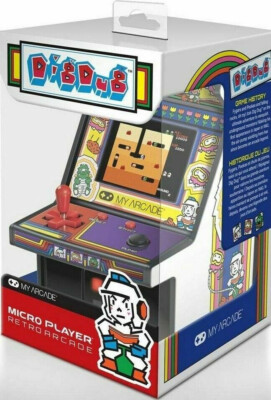 VIDEOSPIEL MY ARCADE MICRO PLAYER RETRO ARCADE DIG DUG NEU VERSIEGELT 15 CM