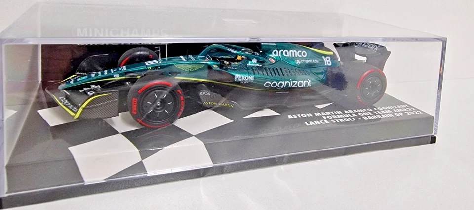 MINICHAMPS 1:43 MODELLINO AUTO F1 ASTON MARTIN AMR22 STROLL BAHRAIN 2022 DIECAST - Immagine 3 di 4