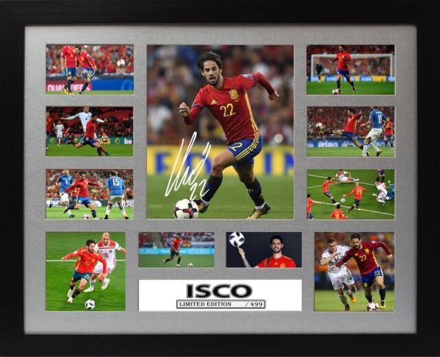 Isco Signed Framed Memorabilia Limited Edition V1 WB7930