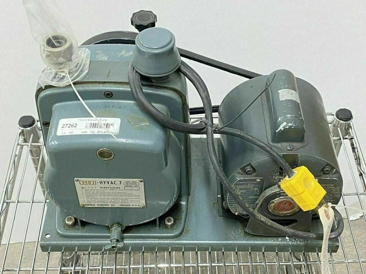 Hyvac 91105 Cenco Two Stage Belt Driven Vacuum Pump 10lpm, 46 OFF