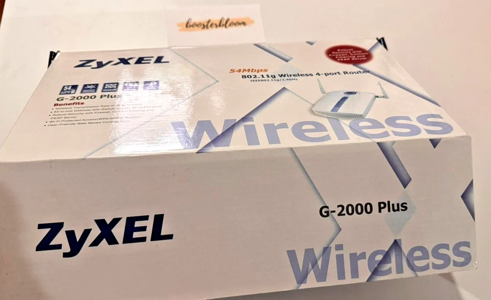 Wireless Router ZyXEL Zyair G-2000 Plus 54Mbps 4-Port 10/100 - Image 4 of 4