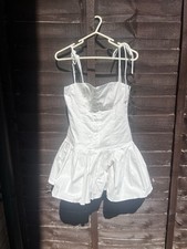 DUPE House of CB MARCY White Pleated Mini Dress