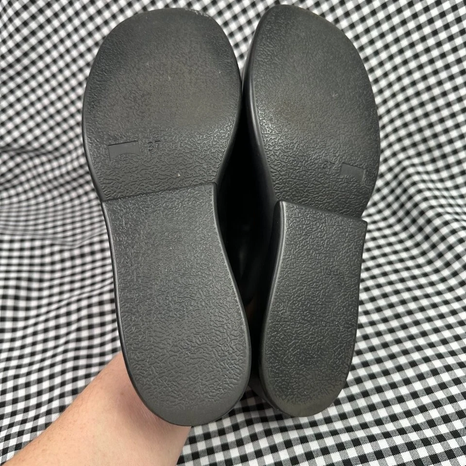 Zuecos gruesos CAMPER Kaah de cuero negro vanguardista talla EU 37 / para mujer 7 Foto 4 de 4