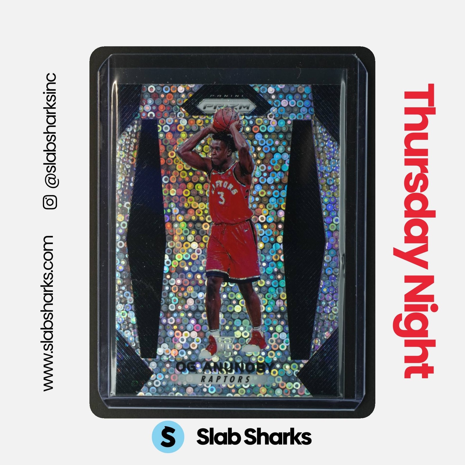 2017 Panini Prizm Basketball - Fast Break Prizm Rookie OG Anunoby #38 Raptors