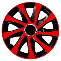 Radkappen 13 Zoll 4X NRM Drift Extra In Rot/Schwarz Radzierblende Radkappe