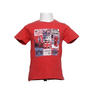 3Pommes, T-shirt, Größe: 116/122, Rot/Mehrfarbig, Print, Jungen #NUj