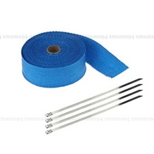 16ft Roll Basalt Header Turbo Pipe Manifold Exhaust Heat Wrap Tape Ties 6-colors 16ft Roll Basalt Header Turbo Pipe Manifold Exhaust Heat Wrap Tape Ties 6-colors