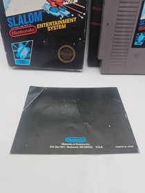 Slalom (Nintendo Entertainment System NES) CIB  - TESTED - 5 Screw w/Hangtab!