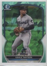 2023 Bowman Sapphire Chrome Prospects Aqua 49/55 Kahlil Watson #BCP-147 14md