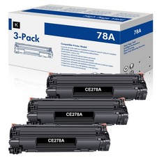 3PK Black CE278A 78A Toner Cartridges Fits for HP LaserJet P1606dn M1536dnf MFP
