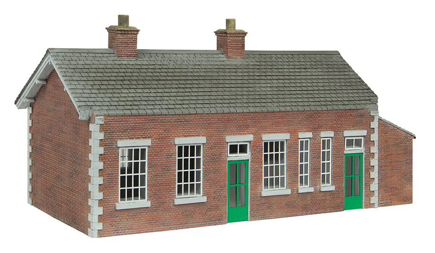 Scenecraft 44-0179A S&DJR Brick Station Green and Cream