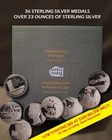 International Society of Postmasters STERLING SILVER PROOF MEDALS, Franklin Mint