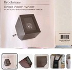 Brookstone Automatic Watch Winder, Electric, New In Box, Wood & Glass