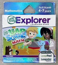 Leap School Math Explorer Learning Game Frog LeapPad Leapster Sealed Pre-K-1st