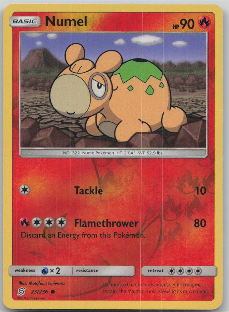 Numel 23/236 SM - Unified Minds Reverse Holo Common Pokemon TCG HP