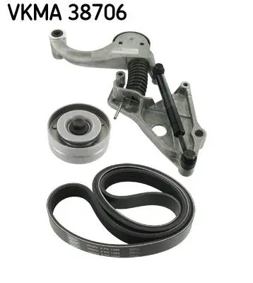 Kit cinghia trapezoidale multirighe VKMA 38706 SKF per MINI MINI Cabriolet MINI