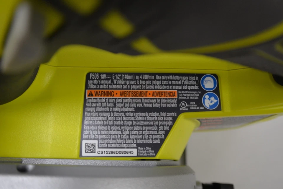 Ryobi ONE+ 18V Cordless Combo Set 5 Piece Tool Set Drill Circ. Saw Multi Light - Image 3 of 4