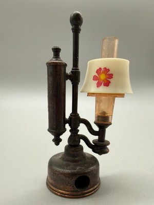 1970 Playme Lamp Metal Lamp 3 1/2 IN Dollhouse Lamp Label Pencil Sharpener 1970