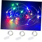 Pack of 3 Sets LED Starry String Lights with 10 Micro LEDs on 3.3ft(1m) Copper 