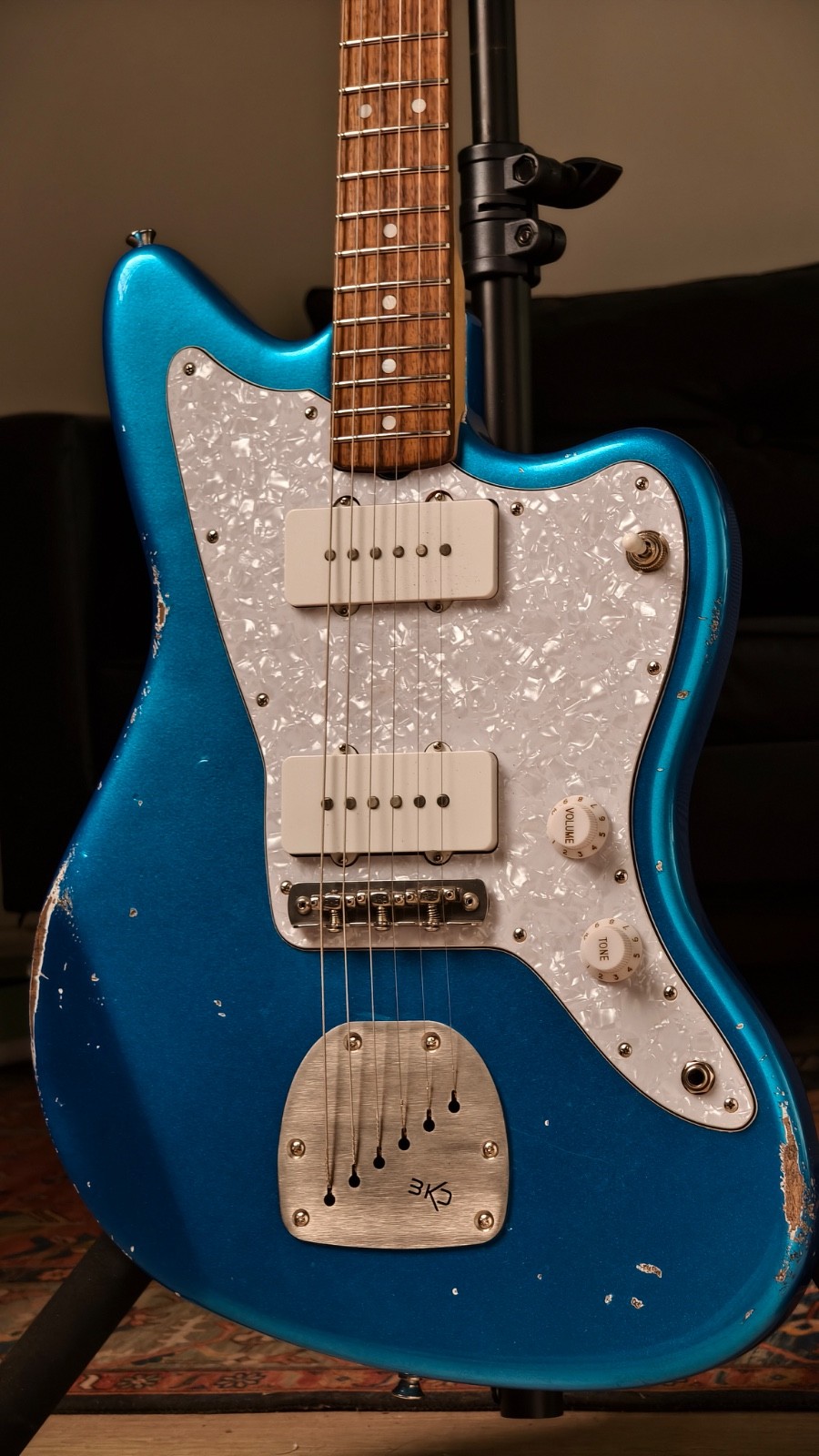 RevUP Custom Shop Jazzmaster Style – Metallic Blue Nitro – Ron Yin TA Pickups