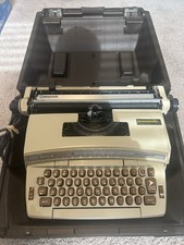SMITH CORONA Deville Cartridge Model 6E Electric Typewriter In Case WORKS thumbnail