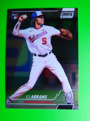CJ Abrams 2022 Stadium Club Chrome #31 Washington Nationals Rookie