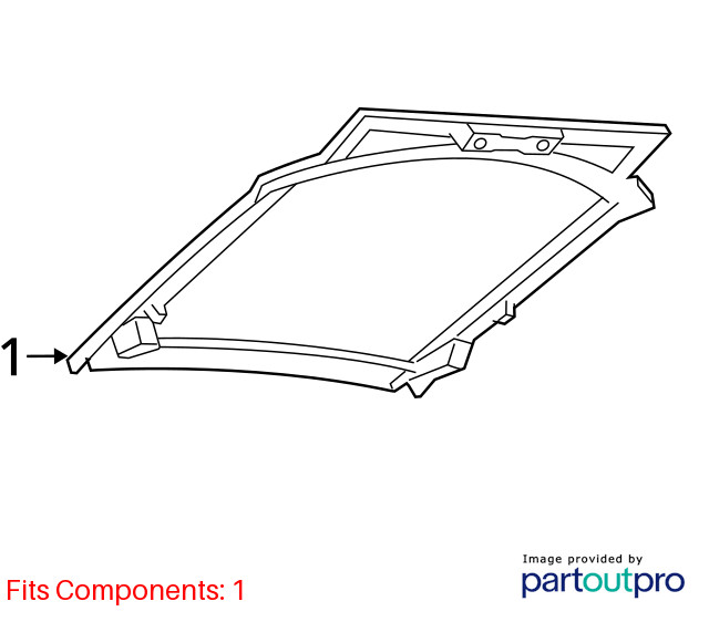 Audi R8 2007-2012 Hood glass