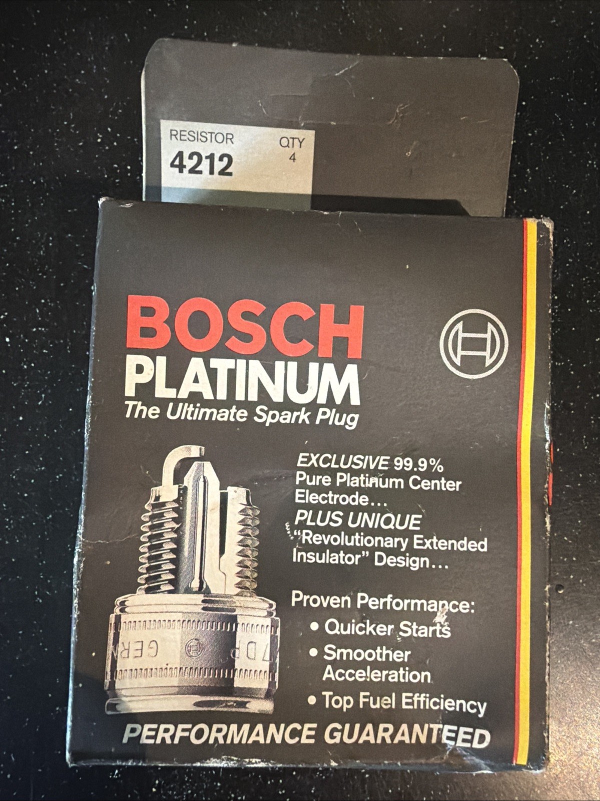 Lot of 4 Bosch Platinum Spark Plugs 4212 HR9HPO NOS