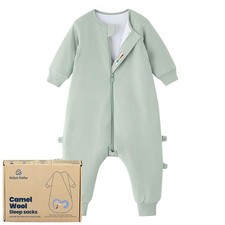 Unisex Toddler Sleep Sack with Feet 1.0 Tog Split Legs Sleep Sack 3T-4T, Slee...