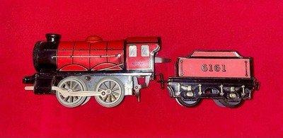 Vintage O Gauge Hornby Trains Clockwork Loco & Tender - Working No
