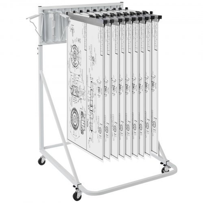 #ad #ad HOT Mobile Blueprint Storage Rack Plan Holder with 12 Pivot Brackets 240 lbs $108.32