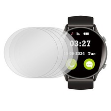 5pcs 37.5mm Anti-Spy Tempered Glass Watch Film, Grey
