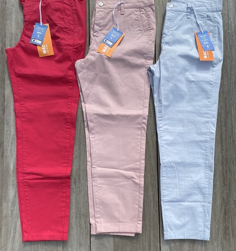 Hose Chino turn up von MAC Damen rosa rot grau Gr. 34 36 38 - Bild 1 von 8
