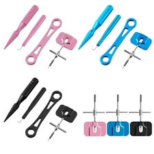 Aluminum Alloy Fishing Reel Pin Remover Tool Set with Protective Storage Box