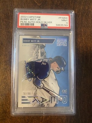 Bobby Witt Jr. 2022 Panini Capstone Peak RC Auto #PA-BW PSA 9 Mint Kansas City