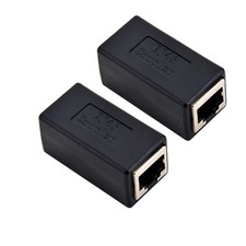 Oxsubor RJ45 Coupler Ethernet Connectors Interface Cat 7 rj45 coupler 2pcs