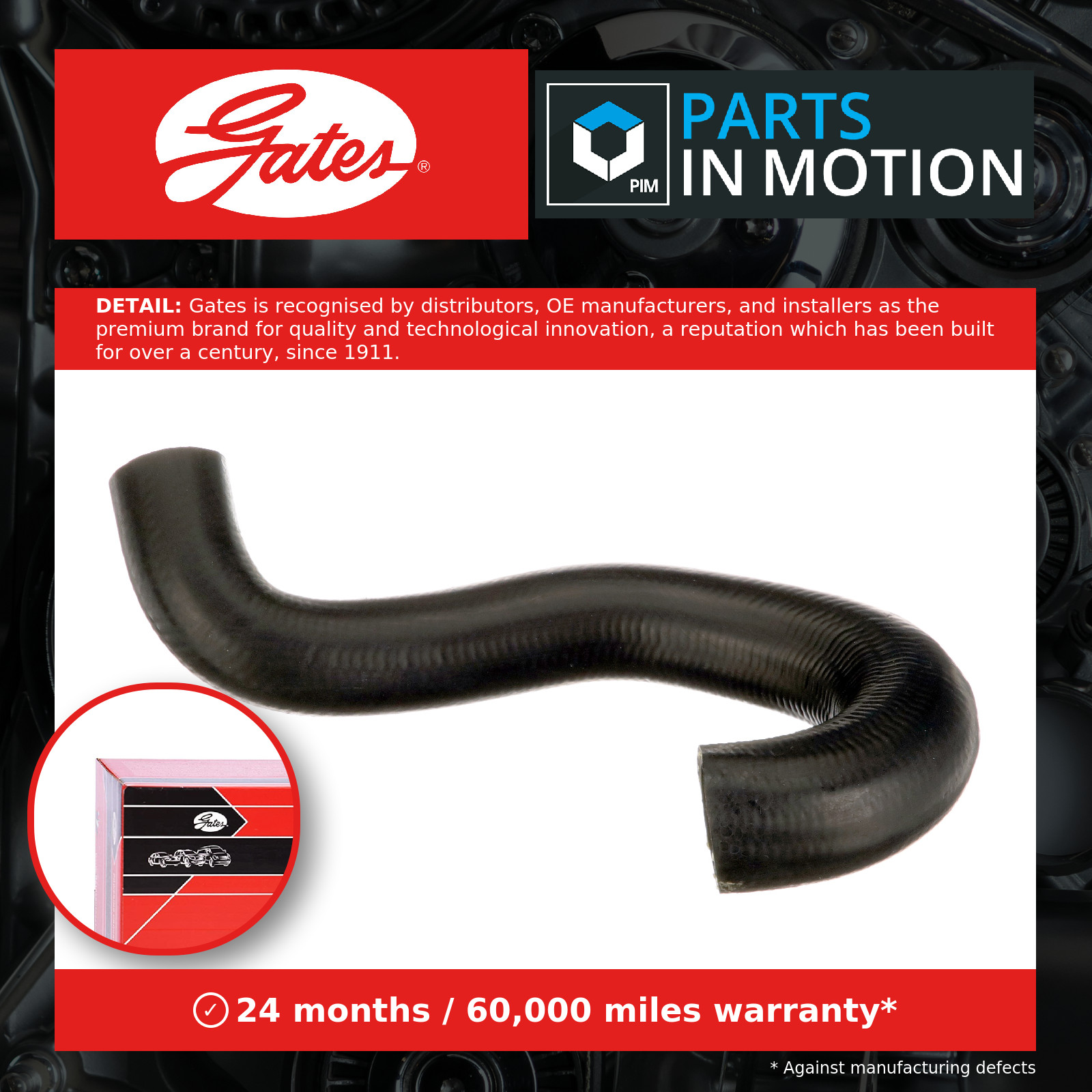Fits GATES GATANTK1277 Intake Hose, air filter GATANTK1277 Cooling sy ⭐UK Stock⭐ - Image 4
