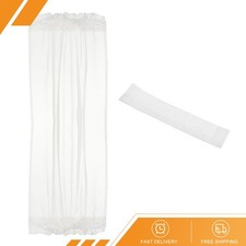 Blackout Door Curtain 25" x 40" French Window Door Curtain 1 Panel White