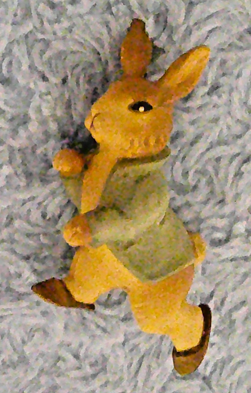 F Warne Italy Bunny Rabbit Figure Ornament 1978 VGC