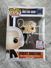 David Bradley Signed Doctor Who First Doctor Funko Pop With  COA!