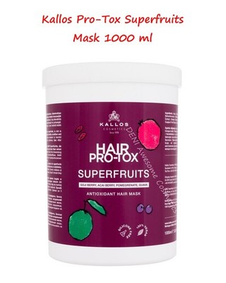 Kallos Hair Pro-Tox Superfruits Maske 1000 ml mit Antioxidans und Vitaminen