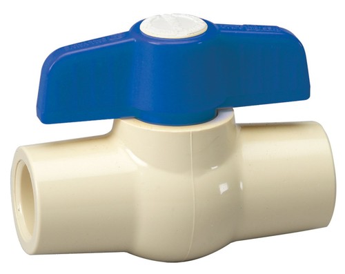 Homewerks VBVCPVE3B Ball Valve Half Inch Blue Handle Plumbing Shut Off Valves