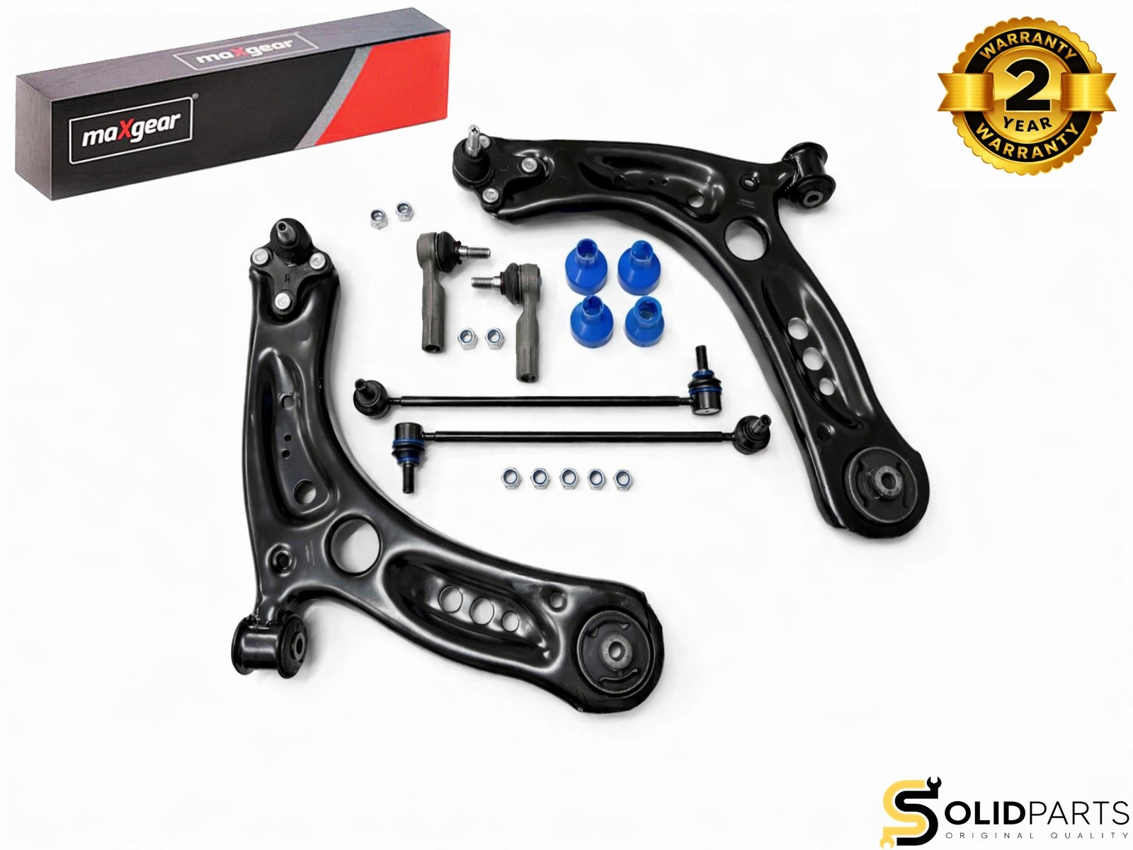 Original Max wishbone set coupling rod ball joint set front for Audi Skoda VW