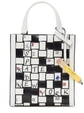 Kate Spade WORDPLAY MINI MANHATTAN Crossword Puzzle Leather Purse Crossbody Bag