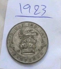 UK British SILVER 🇬🇧 6 Pence Sixpence 1923 🇬🇧 George V 🇬🇧 Great Britain