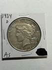1934-D Peace Silver Dollar XF Better Date