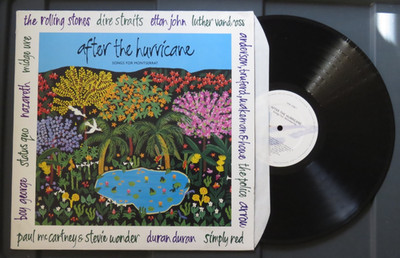 After The Hurricane - Songs For Montserrat LP Chrysalis 1989 UK Pressing
