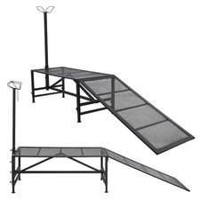 330lbs Livestock Trimming Stand 47"x23" Adjustable Milking Stand For Goat Sheep