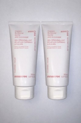 Innisfree Cherry Blossom Cleansing Foam Face Wash 2 Pack 5.07oz K-Beauty New